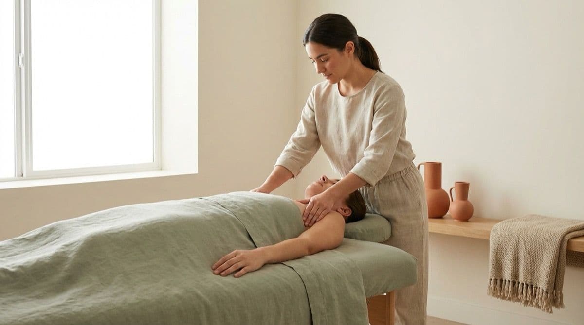 Stress release bodywork session